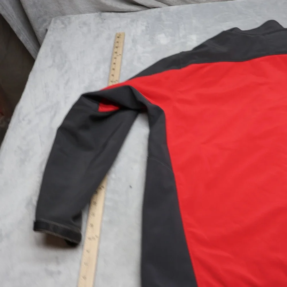 North Face Jacket Mens XL Red Apex Bionic Full Zip Softshell Wind Rain Outdoor